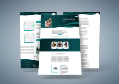 MedicalZoom- strona www dla firmy, zapewniającej opiekę profesjonalnych fizjoterapeutów